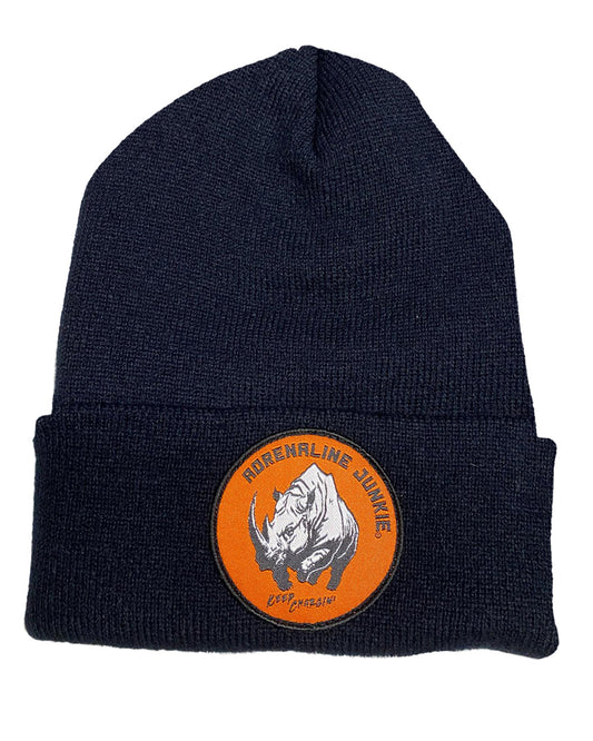 AJ Hat - Beanie Rhino-Patch Orange