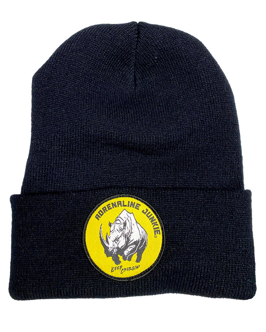 AJ Hat - Beanie Rhino-Patch Yellow